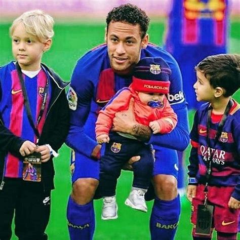 Barca, kids, and neymar image Neymar Family, Neymar Son, Messi Son, Messi And Neymar, Leo Messi ...
