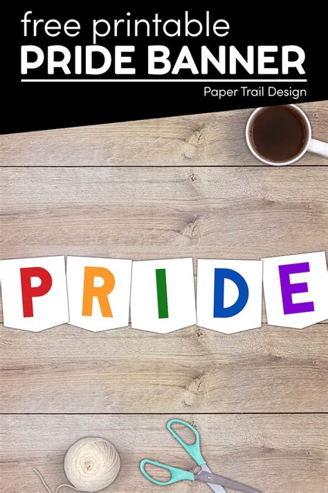 Free Printable Pride Banner - Paper Trail Design