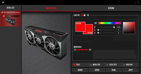 Radeon RX 6000 Series RGB Tool : r/Amd