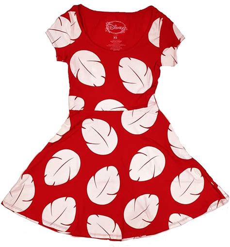 Disney Lilo & Stitch Lilo Cosplay Dress - Red -: Amazon.co.uk: Clothing