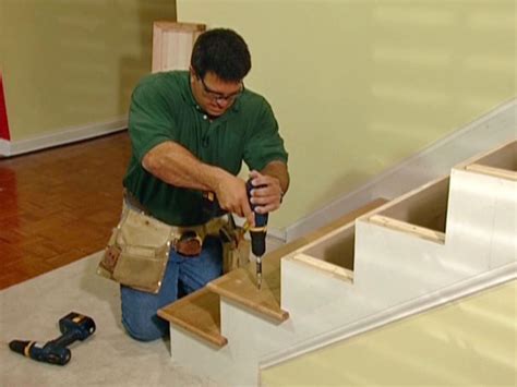 How to Install New Stair Treads and Railings | how-tos | DIY