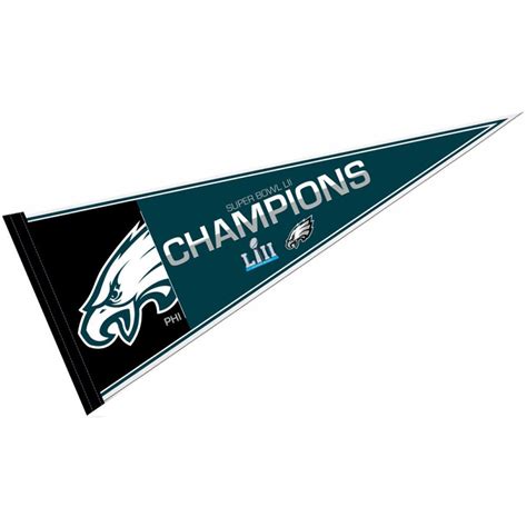 NFL Philadelphia Eagles Super Bowl LII 52 Champions Champs Pennant | Philadelphia eagles super ...