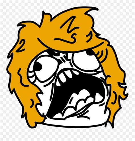 Screaming - Angry Girl Face Meme Clipart (#1415551) - PinClipart