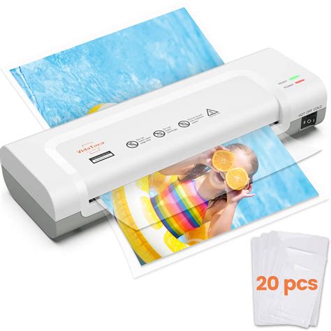 Buy Laminator Machine,VidaTeco 9-inch Thermal Laminator with Laminating Sheets 20 pcs,Laminating ...