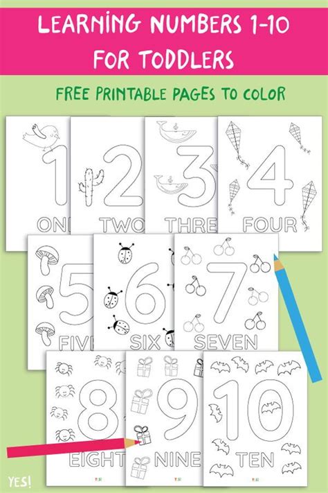 1-10 Printable Numbers Coloring Pages - YES! we made this | Numbers ...