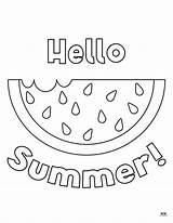 Fun In The Sun Printable Watermelon Coloring Pages sketch template