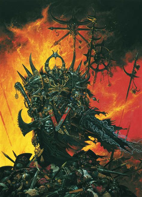 villain, warhammer | Warhammer art, Chaos lord, Warhammer