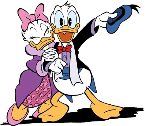 Donald And Daisy Duck Clipart - Png Download - Full Size Clipart (#5559170) - PinClipart