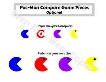 Pac-Man Compare Numbers Fun Math Game Board(Addition/Place Value ...