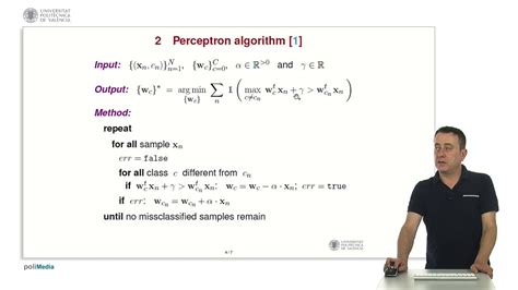 Perceptron algorithm | | UPV - YouTube