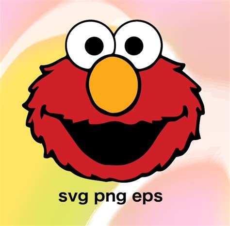 Elmo Vector Clip Art Svg Png Eps Dxf - Etsy | Elmo, Svg, Etsy