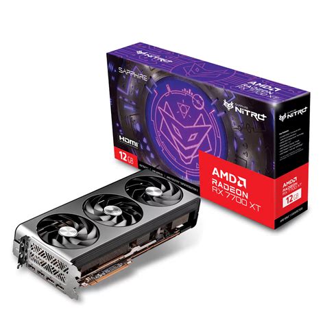 Sapphire NITRO+ AMD Radeon RX 7700 XT 12GB GDDR6 192 Bit Graphics Card ...