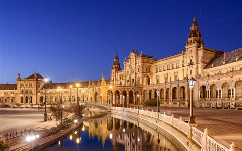 Classical Architecture Square Seville Spain 5K Preview | 10wallpaper.com