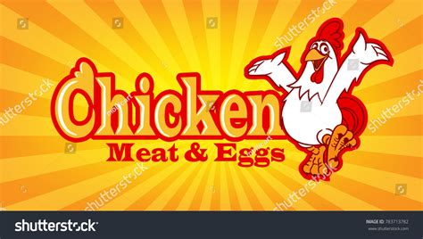 Chicken Banner Illustration Stock Vector (Royalty Free) 783713782 ...