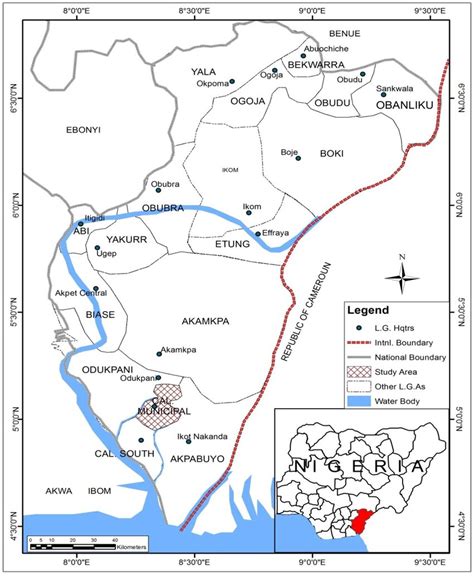 Calabar Municipality on the map of Cross River State Source: GIS ...