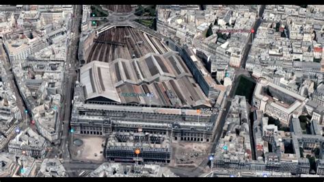 Gare de Paris Saint Lazare vue du ciel - YouTube