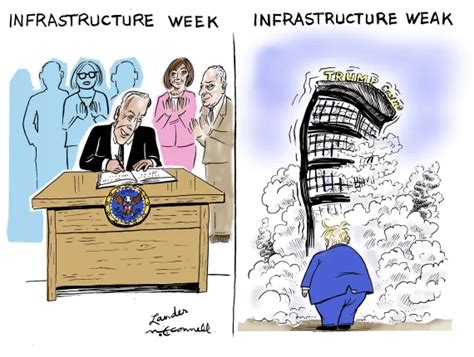 Cartoon: Infrastructure Week vs. Infrastructure Weak | Cartoon, Funny posts, Infrastructure