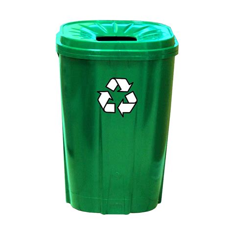 Enviro World 55 gallon Recycling bin Green | The Home Depot Canada