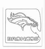 Broncos Logo Coloring Pages sketch template