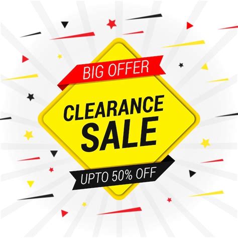 Premium Vector | Vector clearance sale banner in creative design