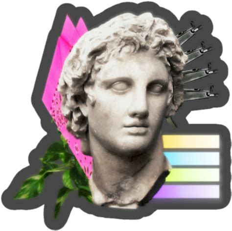 Download Vaporwave Aesthetic Bust.png | Wallpapers.com