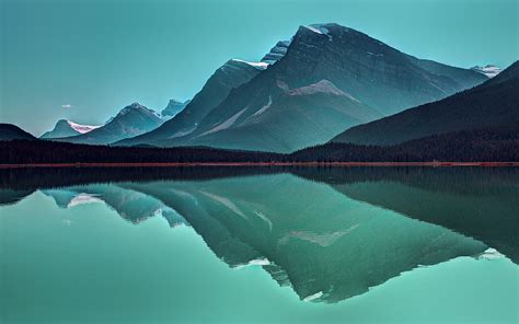 ne74-lake-mountain-reflection-nature-green-wallpaper