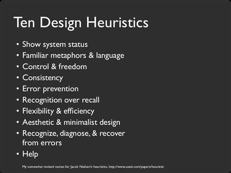 Design heuristics 1