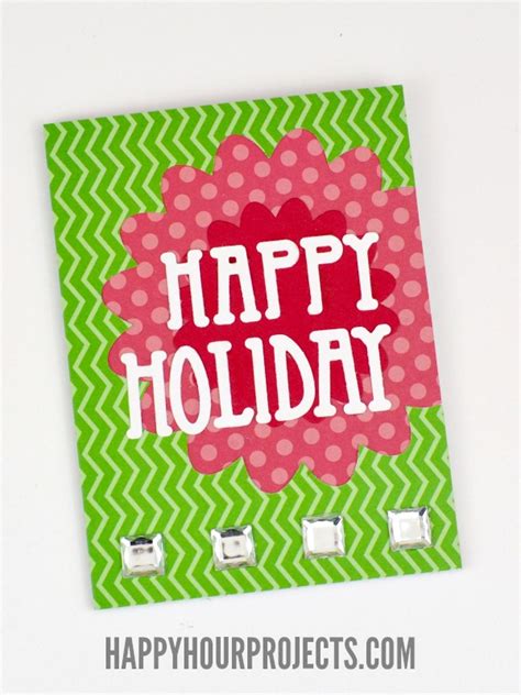 Happy Holiday Simple Cutout Card 2.1 - Happy Hour Projects