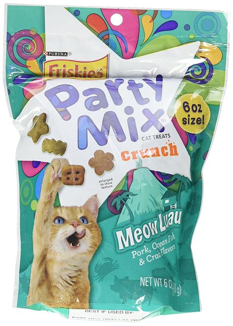 Purina, Friskies, Party Mix Cat Treats, Meow Luau Crunch (Pork, Ocean ...