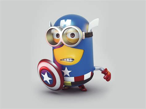 CAPTAIN AMERICA MINIONS WALLPAPER 15