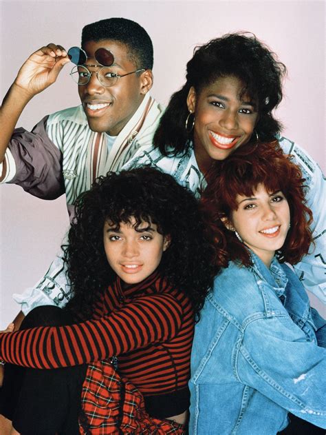 "A Different World" NBC-TV Season one promo still, 1987. Clockwise from top left: Kadeem ...