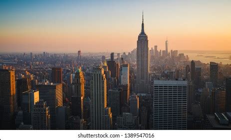 New York City Skyline Urban Skyscrapers Stock Photo 1389547016 ...