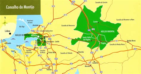 Mapa Do Concelho Do Montijo | Mapa