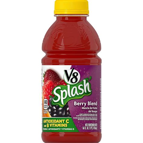 V8 Splash Berry Blend, 16 oz. Bottle (Pack of 12) - Walmart.com ...