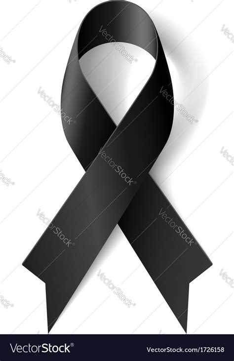 Black ribbon Royalty Free Vector Image - VectorStock