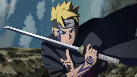 Am I the only one that noticed that Boruto's karma seal was activated then turned blue. While ...