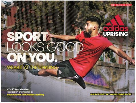 adidas-uprising-sportlooks-good-on-you-ad-times-of-india-mumbai-28-10-2017 | Ads, Adidas, Sports ...