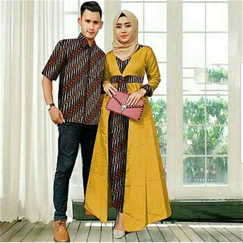 Gambar Desain Baju Couple Muslim Modern | Kerabatdesain