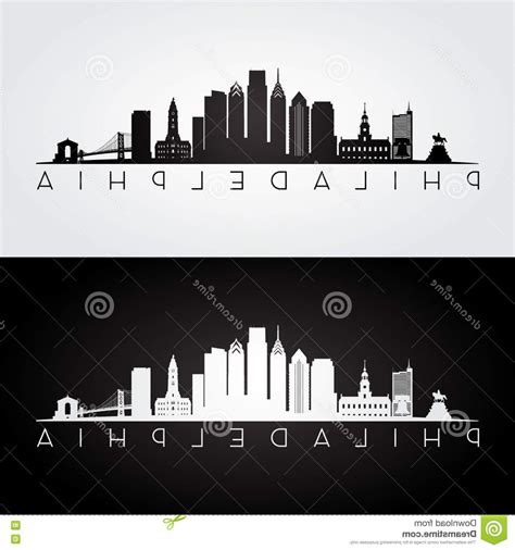 Philadelphia Skyline Silhouette Vector at Vectorified.com | Collection ...