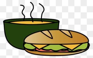 Soup And Sandwich Clip Art