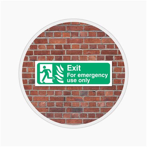 NHS Estates Fire Safety Signs - Exit For Emergency Use Only | SSUK