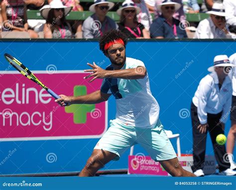 Tennis Player Jo-Wilfried Tsonga Preparing for the Australian Open in ...