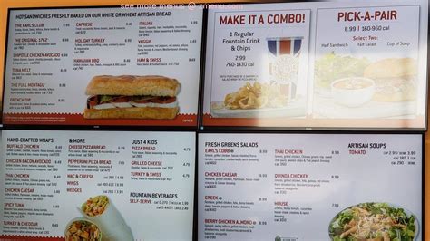 Online Menu of Earl of Sandwich Restaurant, Las Vegas, Nevada, 89118 ...