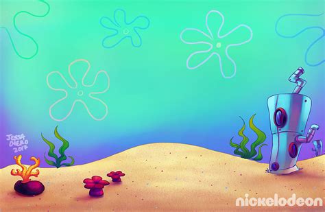 ArtStation - SpongeBob Underwater Backgrounds