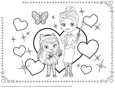 Little charmers coloring pages