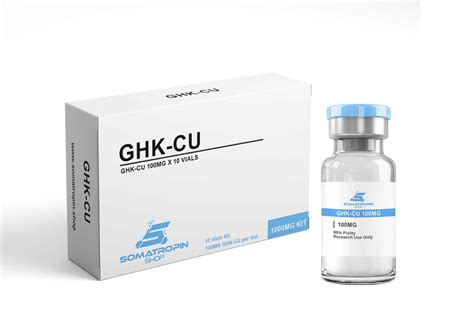 GHK-CU 1000mg (10mg X 10 Vials) Somatropin Shop