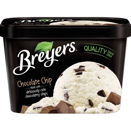 Breyers Chocolate Chip Ice Cream Allergy and Ingredient Information