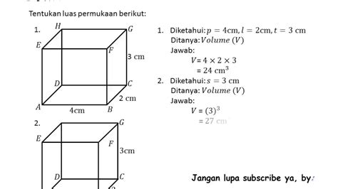 Rumus Volume Balok Dan Contoh Soal - Homecare24