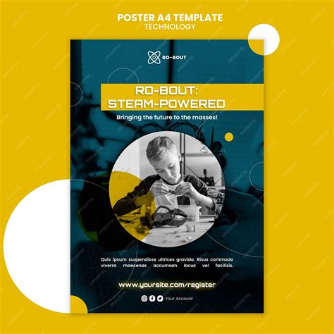 Free PSD | Technology poster template