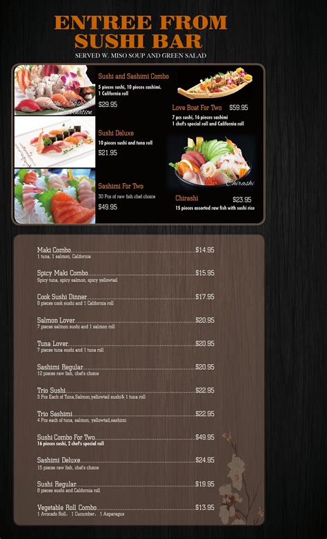 Menu - Izumi Japanese Restaurant